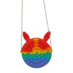 Bolsa Infantil Silicone Fidget Toys Pop It Brinquedo Anti Stress Bolha