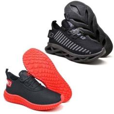 Tênis Caminhada Academia Corrida Confortavel 2 Pares Diferentes-Feminino