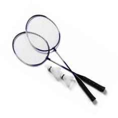 Kit 2 Raquetes Badminton E 3 Petecas Com Bolsa- Bj Pop