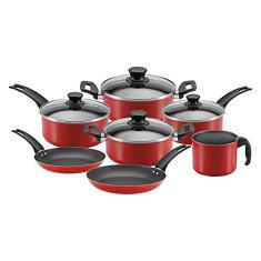 Panelux Jogo de Panelas 7 Peças Vermelho Magnific Antiaderente