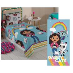 Kit Jogo De Cama Casa Magica Da Gabby E Toalha Lepper