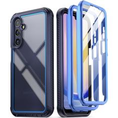 Poetic Capa Guardian para Samsung Galaxy A25 5G, [2 molduras frontais] [teste de queda de grau mil-20 pés] Capa híbrida à prova de choque de corpo inteiro com protetor de tela integrado,