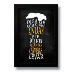 Quadro Decorativo Frase Cerveja  33x43 cm - Art Print, Único