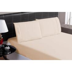 Lençol super king 3 peças -percal 200 fios 100% algodão (colchão com 4