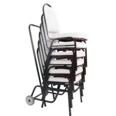 06 Cadeiras para Hotel e Auditório Linha Hotel Branco