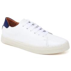 Tênis Feminino Couro Liso Cadarço Conforto Dia a Dia - Rubim, 37, Bran