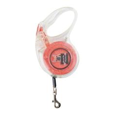 Guia Retrátil Automática com Trava para Pet 3M - Laranja