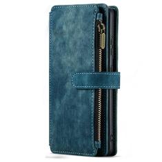 Carteira de couro para Samsung Galaxy A53 A51 A33 A52 A72 A32 A22 A12 A30S S20 S21 S22 ultra S10 Plus note 20 Capa de telefone, azul, para S22 Ultra