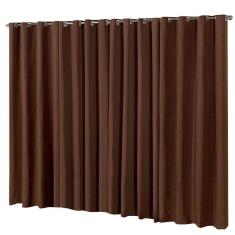 Cortina Blackout Em Tecido 3,00X2,80 Corta Luz Tabaco