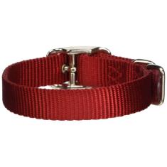 Coleira para cães Hamilton Deluxe Nylon Vermelha 1,6x35cm