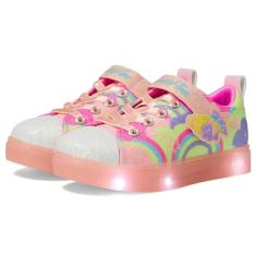 Skechers Tênis feminino Twinkle Sparks Ice 2.0-Shim, Coral/Multi, 15