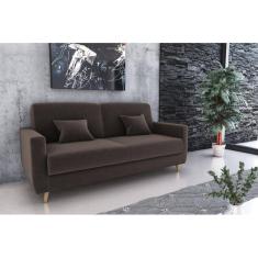 Sofá Cama Emilia Suede Marrom B256 - Matrix