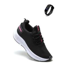 Kit Tênis Feminino Esportivo super leve + relógio Amanda Brazil-Unissex