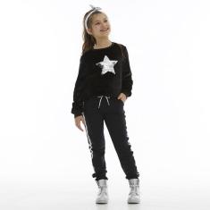 Blusão Infantil Menina Peluciado Estrela Pega Mania-Feminino