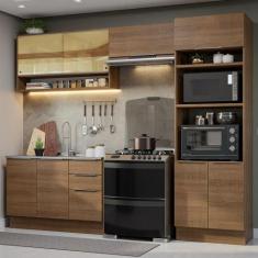 Armário de Cozinha Completa 270cm Stella Madesa 07, Rustic