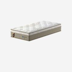 Colchão Solteiro Mola Ensacada Probel Turim (88x188x28cm) Branco, Bran