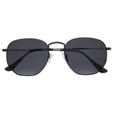 Óculos De Sol Unissex Itália Hexagonal Preto - Menina Flor