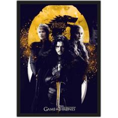 Quadro Decorativo Game of Thrones Séries Filmes Cinema Decorações Com 