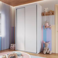 Guarda-Roupa Infantil 2 Portas de Correr RC2105 Branco