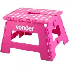 Banqueta De Plástico Dobrável 220Mm Reforçada Com Alça 150Kg - Vonder