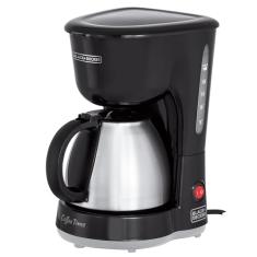 Black Decker Cafeteira Elétrica com Jarra em Inox, Porta Filtro Removível e Placa Aquecedora, 127V