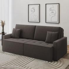 Sofá 3 Lugares 212 X 100 X 90 Cm Veludo Tomie Yescasa