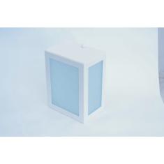 Arandela Retangular Metaldomado Alumínio 1xE27 Branco