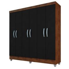 Guarda Roupa Casal Cancun Sem Gavetas 6 Pts Cap/pre - Móveis Arapongas