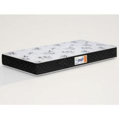 ColchAo Solteiro Gazin Supreme D-33 0,78X1,88X14, Preto com Branco