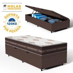 Cama Box Baú com Colchão de molas Anjos Classic Pocket Solteiro King 9