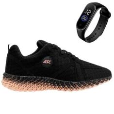 Tênis Feminino Para Academia Caminhada Corrida Conforto Leve + Relógio-Feminino