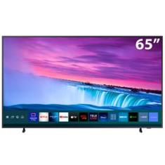 Smart TV 65" QLED 4K Samsung The Frame 2021 65LS03A, Design slim, Suporte de parede Slim incluso, Única Conexão, Modo Arte