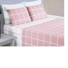 Jogo de Lençol Cama King 4 Peças 200 Fios Micropercal Austin - Preto