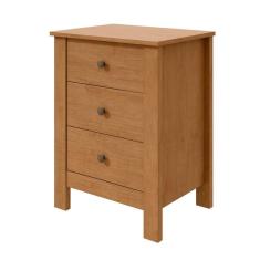 Mesa De Cabeceira Maggiore 3 Gavetas New Móveis Lopas