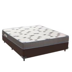 Cama Box Casal Ortobom D33 Light Marrom