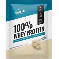 100% Whey Protein Sache Shark Pro Suplementos 40G - 10 Unidades-Unissex