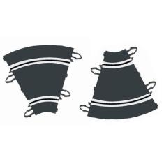 Curva Para Pista De Autorama Digital 1/32 SCX 2 Peças, Preto