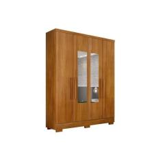 Guarda Roupa 4 Portas (2 c/ Espelho) e 2 Gavetas c/ Pés Milly/Veneza C