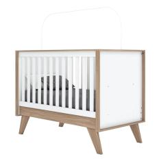 Berço Americano Confete Branco Brilho Jequitibá hp - Henn