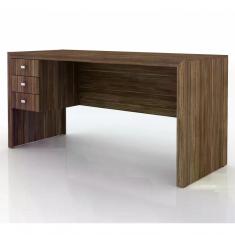 Escrivaninha Para Escritorio Me4113 Nogal Nogal