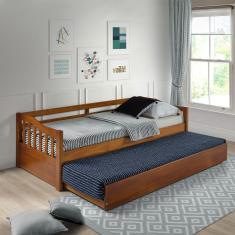 Sofá Cama Plus Com Cama Auxiliar Em Madeira Maciça Mv Outlet Mel