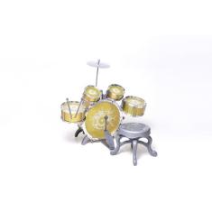 Mini Bateria Musical Brinquedo Infantil Rock Party Menino e Menina Com