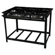 Fogão Industrial Venâncio com 6 bocas de Bocas de Ferro Alta Pressão