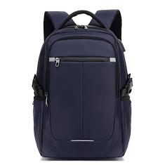 Mochila leve durável para homens e mulheres resistente à água no campus Mochila escolar de viagens de negócios, com interface de carregamento USB externa