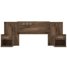 Cabeceira para Cama Casal Santos Andirá Havana Plus com 2 Gavetas