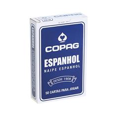 Baralho Espanhol Naipe Espanhol - Azul - Cartucho Unitário - Copag