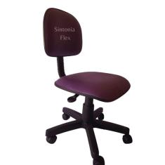 Cadeira secretaria com regulagem de altura corano roxo