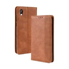 Capa para Huawei Y5 2019, capa flip carteira com suporte de couro para Huawei Y5 2019, capa magnética retrô para celular, capa carteira com compartimentos para cartão