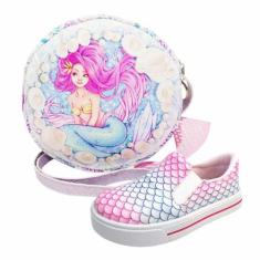 Kit Infantil Bolsa e Tênis Sereia, Magicc Kids, 20