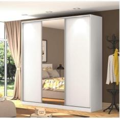 Guarda-Roupa Casal com Espelho 3 Portas de Correr Rc3003 - Emovell
